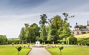 View of the reconstructed baroque garden from the orangery, Foto: Bernd Geller