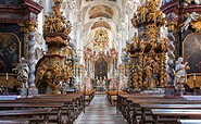 The inside of the Catholic collegiate church of St. Marien in the Neuzelle monastery, Foto: Florian Läufer, Lizenz: Seenland Oder-Spree