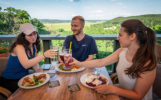 Ausblick Falkenberg von der Carlsburg, Foto: Seenland Oder-Spree / Florian Läufer