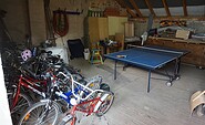 Vacation apartment &quot;Spreewaldfrosch&quot;_bicycle garage_table tennis table, Foto: Marina Schebitz, Lizenz: Unterkunft „Spreewaldfrosch“