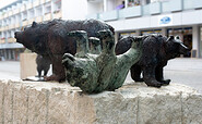 Bärenfamilie am Bernauer Stadtbrunnen, Foto: M. Winkler