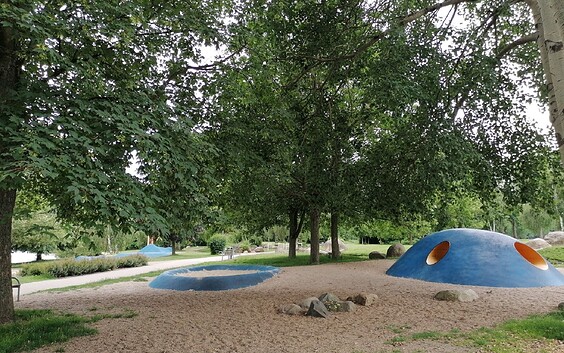 Spielplatz "Spur der Spiele", Foto: Touristinformation Senftenberg, Lizenz: Touristinformation Senftenberg
