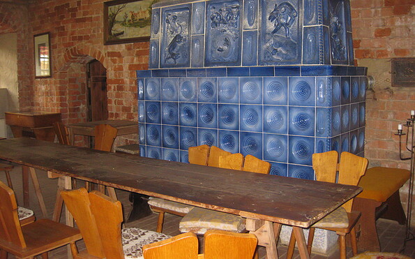 Blauer Ofen in der Klostermühle Boitzenburg, Foto: Anet Hoppe, Lizenz: Anet Hoppe