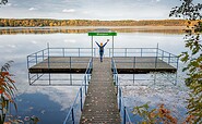 Steg am Großen Glubigsee im Herbst, Foto: Florian Läufer, Lizenz: Seenland Oder-Spree