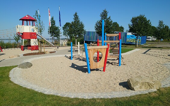 View of the Lieske lake beach playground, Foto: Dana Kersten, Lizenz: Tourismusverband Lausitzer Seenland e.V.
