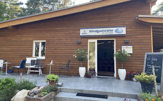 Waldgaststätte "Zur Quelle" am Springsee , Foto: Nadine Weber, Lizenz: Tourismusverein Scharmützelsee e.V.