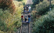 Draisine, Foto: Mecklenburger Draisinenbahn