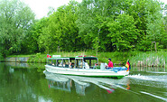 MS Fritze auf dem Nottekanal, Foto: Günter Schönfeld, Lizenz: Tourismusverband Dahme-Seenland e.V.