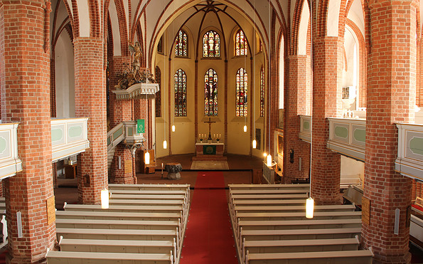 St. Marien Kirche mit Reubke-Orgel in Kyritz, Foto: Gemeindebüro Michael Schulze