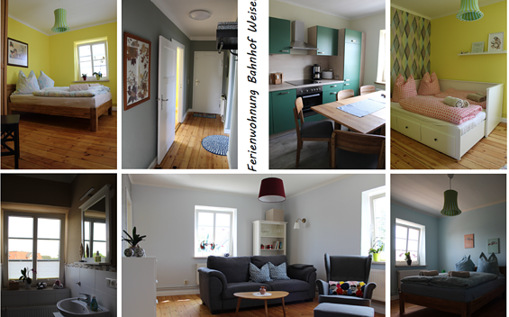 Ferienwohnung am Bahnhof in Weisen, Foto: Nadine Pietrzyk, Lizenz: Tourismusverband Prignitz e.V.