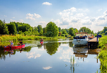 Kanu am Marina Park Eberswalde, Foto: Torsten Stapel, Lizenz: Zweckverband Region Finowkanal