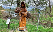 Mönch an der Strohbrücke mit brisantem Gepäck, Foto: Jörg Bartz, Lizenz: TV Ruppiner Seenland e.V.