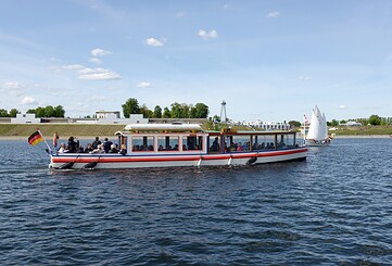 Fahrgastschifff "Wilde Ilse" auf dem Großräschener See, Foto: iba-aktiv-tours, Lizenz: iba-aktiv-tours