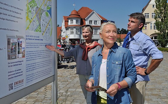 Gartenstadt Marga-Infotafel, Foto: TV LSL/Nada Quenzel, Lizenz: TV LSL/Nada Quenzel
