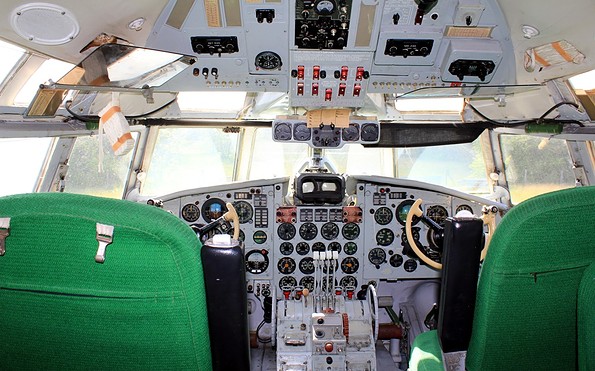 Blick ins Cockpit, Foto: H. Bansen