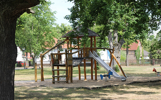 Playground Pätzer Dorfaue, Foto: Pauline Kaiser, Lizenz: Tourismusverband Dahme-Seenland e.V.