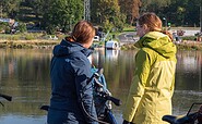 Fähre Güstebieser Loose mit dem Fahrrad, Foto: Christoph Creutzburg