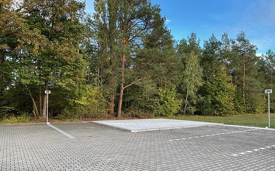 Motorhome pitches in Lauta town centre, Foto: City administration Lauta, Lizenz: City administration Lauta