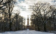 Hakenberger Denkmal im Winter, Foto: Wilfried Howe, Lizenz: Gemeinde Fehrbellin