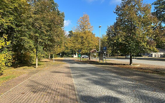 Caravan parking lot in Silberberger Straße in Bad Saarow, Foto: Tourismusverein Scharmützelsee