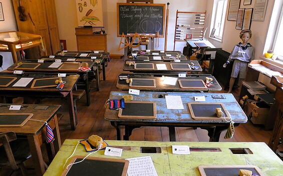 Wie lernten die Schüler früher, Foto: Fred Hasselmann, Lizenz: Fred Hasselmann