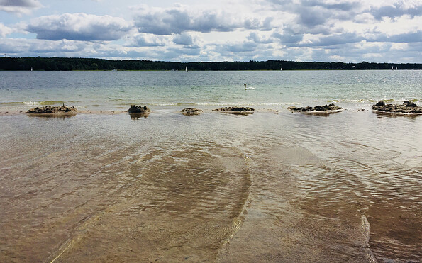 Scharmützelsee am Campingplatz Schwarzhorn in Wendisch Rietz, Foto: Laura Beister, Lizenz: Tourismusverein Scharmützelsee