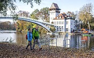 Abteibrücke und Insel der Jugend, Foto: Michael Zalewski, Lizenz: LK Dahme-Spreewald