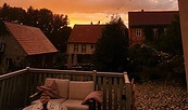 Sonnenuntergang über dem Hof, Foto: Freyas Lille Hus