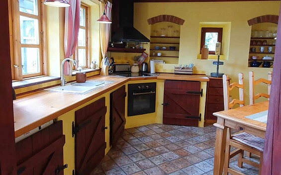 Küche im Ferienhaus Lebuser Land, Foto: Katja Elbe