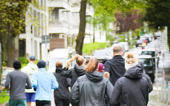 Laufgruppe Stadt, Foto: Running City Tours, Lizenz: Running City Tours