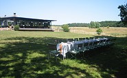Tafel im Garten