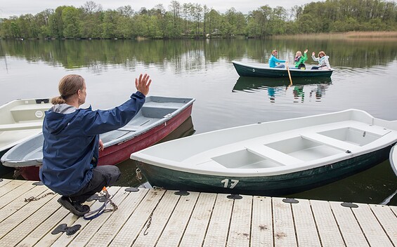 Bootsverleih am Standbad Bötzsee, Foto: Florian Läufer, Lizenz: Seenland Oder-Spree