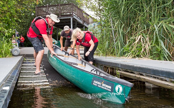 Einweisung Albatros Outdoor Natur- und AktivReisen in Beeskow, Foto: Florian Läufer, Lizenz: Seenland Oder-Spree