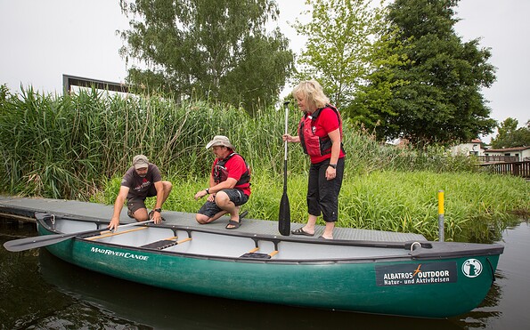 Einweisung Albatros Outdoor Natur- und AktivReisen in Beeskow, Foto: Florian Läufer, Lizenz: Seenland Oder-Spree
