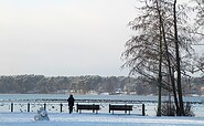 Am Ufer des Scharmützelsees im Winter, Foto: Katrin Riegel, Lizenz: Seenland Oder-Spree