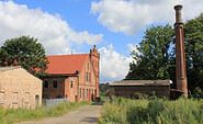 Alte Mühle Bücknitz mit Storchennest, Foto: Bansen-Wittig