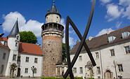 Blick in den Hof vom Schloss Wiesenburg, Foto: Bansen-Wittig