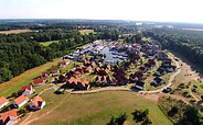 Marina Wolfsbruch - Luftansicht Südwesten, Foto: Precise Hotel &amp; Resorts