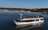 Bärwalder Seelust vor der malerischen Kulisse des Klittener Hafens, Foto: Jannis Koppatsch - LiberTec Görlitz, Lizenz: Bärwalder Schiffs GmbH