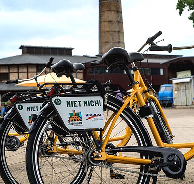 Fahrradverleih im Ziegeleipark Mildenberg