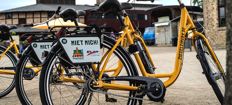 Fahrradverleih im Ziegeleipark Mildenberg
