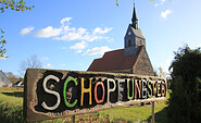 Schöpfungsweg an der Kunstkirche Hohenwerbig, Foto: Bansen-Wittig