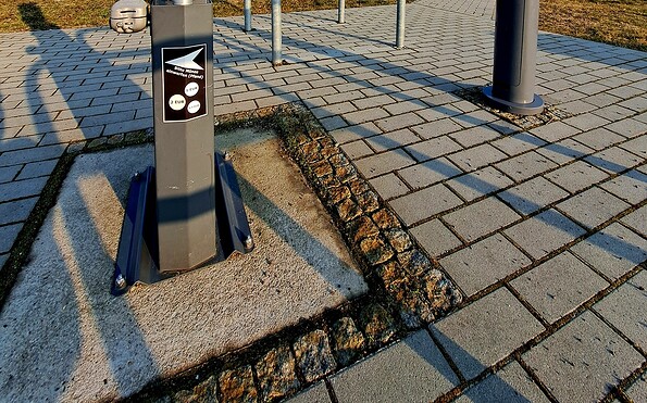 Außenansicht Reparaturstation am Großräschener See, Foto: N. Dittrich, Lizenz: Tourismusverband Lausitzer Seenland e.V.