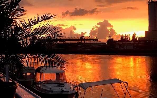 Sonnenuntergang, Foto: Stadtmarina Brandenburg