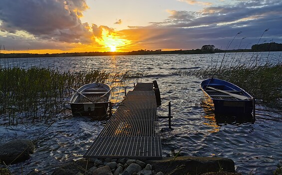 Ferienhaus am See Fürstenwerder - Kleiner Steg in Hausnähe, Foto: Steffi Bogatz