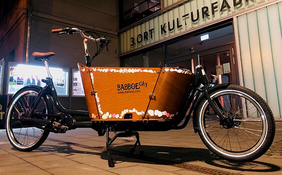 Cargo bike of the Kulturfabrik association, Foto: C. Völker-Kieschnick, Lizenz: Kulturfabrik Hoyerswerda e.V.