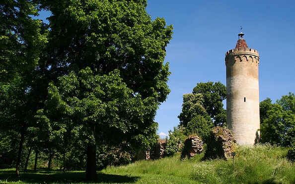 castle tower Bornsdorf, Foto: Claudia Donat, Lizenz: Naturpark Niederlausitzer Landrücken