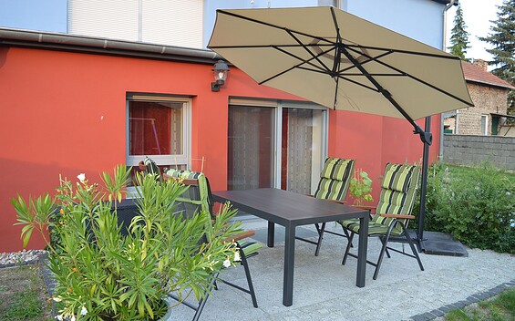 Terrasse Fewo Auszeit 31, Foto: S. Dahlitz, Lizenz: S. Dahlitz