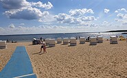 Badestrand mit Strandkörben am Boxberger Ufer, Foto: Gemeinde Boxberg/ Oberlausitz, Lizenz: Gemeinde Boxberg/ Oberlausitz