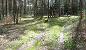 Gabelung von Rundweg Kleinsee und Naturlehrpfad mit Rastplatz, Foto: Archiv Touristinformation Guben - Heinz Schuster, Foto: Heinz Schuster, Lizenz: Archiv Touristinformation Guben